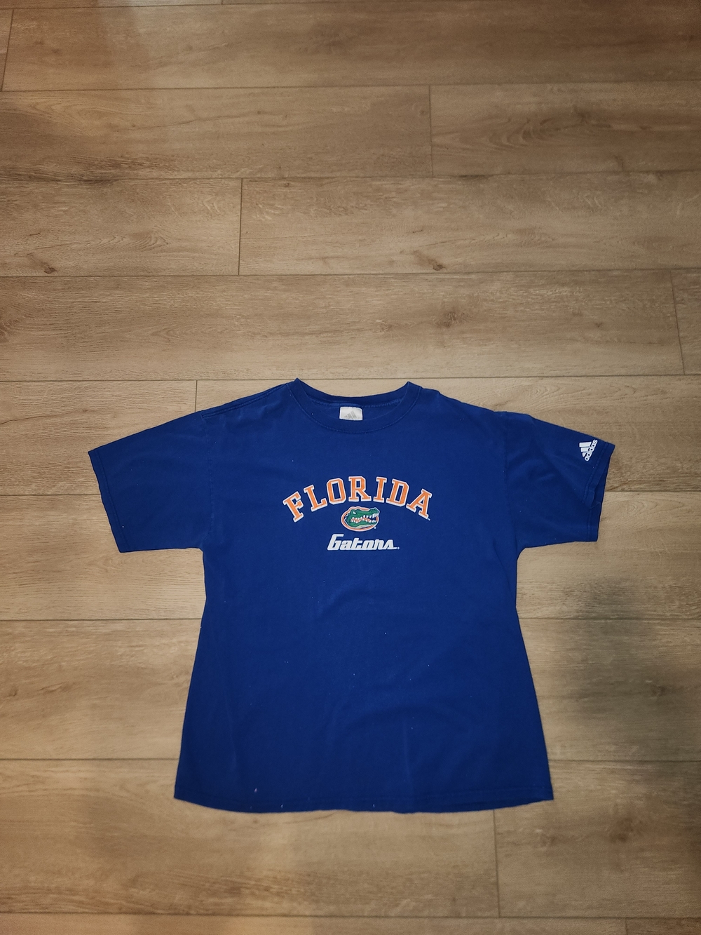 Vintage Y2K Adidas Florida Gators Blue Graphic T-shirt Men's Size Large Good Con